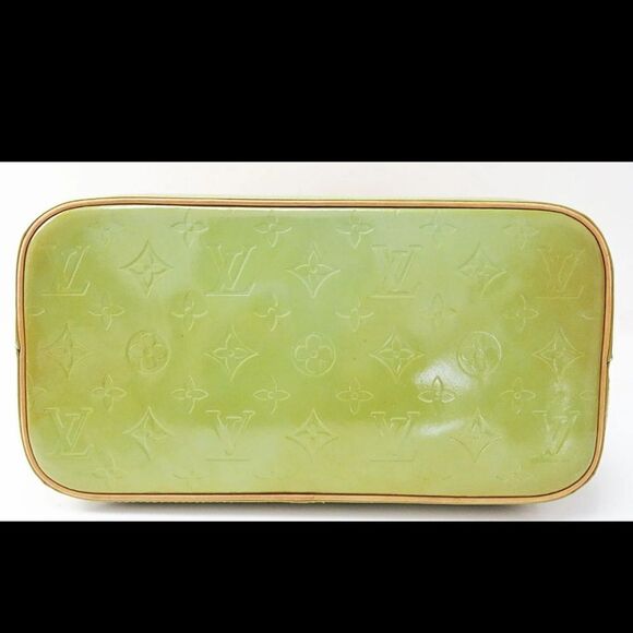 Authentic LOUIS VUITTON Houston Baby Blue (Green) Vernis Tote Bag Purse - Picture 4 of 9